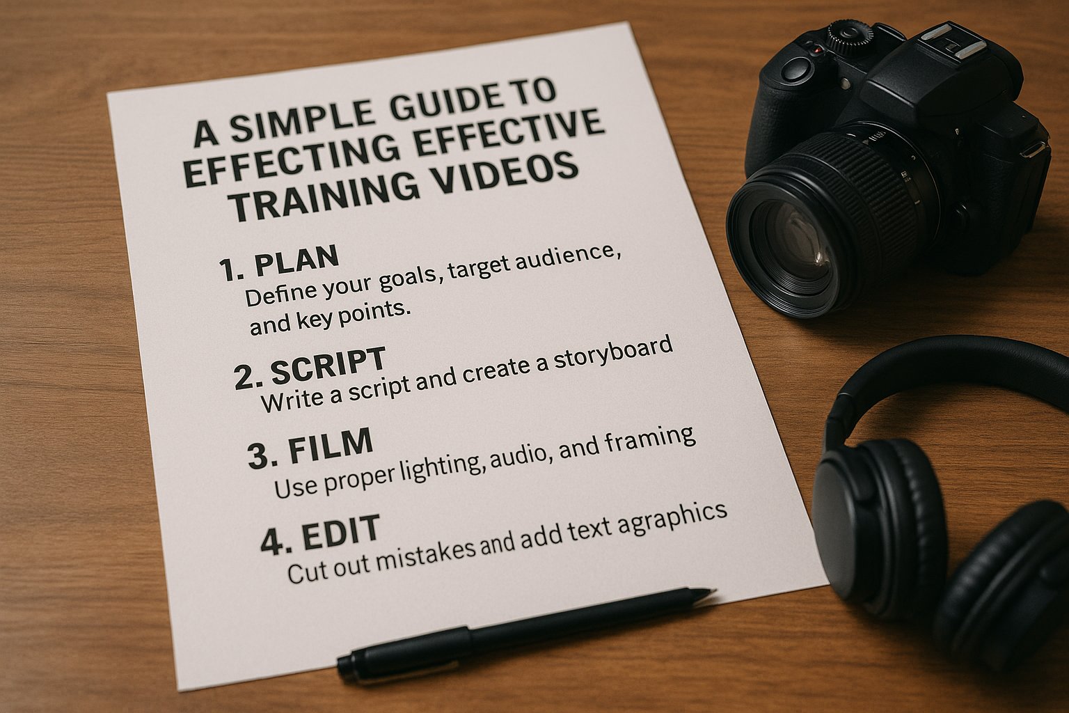 A Simple Guide to Creating Effective Training Videos